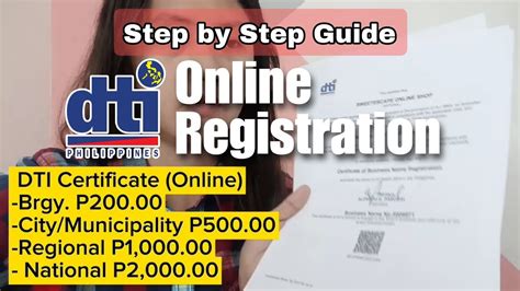 GUIDE: DTI Business Name Registration Check .